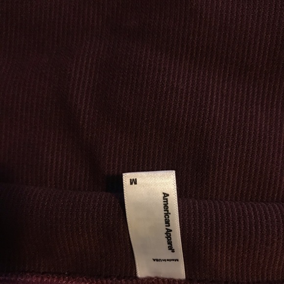 American Apparel Burgundy Tube Top - Picture 3 of 3